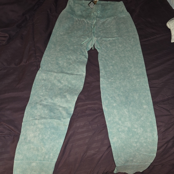 PINK Victoria's Secret Teal Leggings - Picture 1 of 1